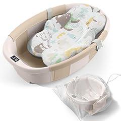 Spluvvly Collapsible Baby Bathtub with Thermometer