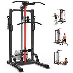 pooboo Adjustable Power Tower with Cable Machine