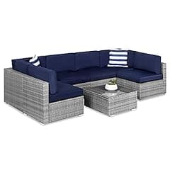 Best Choice Products 7-Piece Outdoor Wicker Set