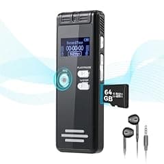 NekSide 64GB Voice Activated Recorder