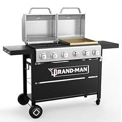 Brand-Man Griddle Grill Combo 6-Burner