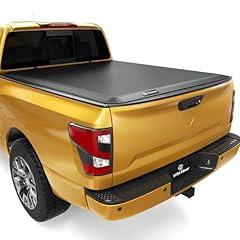 YITAMOTOR Soft Quad Fold Tonneau Cover for Nissan Titan