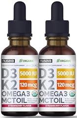 Nusava Organic Vitamin D3 K2 Drops