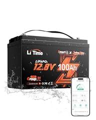 Litime 12V 100Ah LiFePO4 Bluetooth Battery