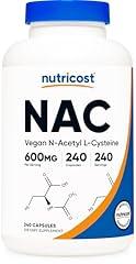 Nutricost N-Acetyl L-Cysteine 600mg, 240 Vegetarian