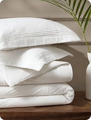 Bedsure Cotton Percale King Duvet Cover Set