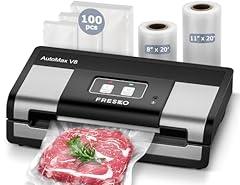 FRESKO Vacuum Sealer Machine, Silver Black