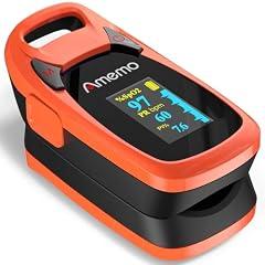 Amemo Fingertip Pulse Oximeter Red-Orange