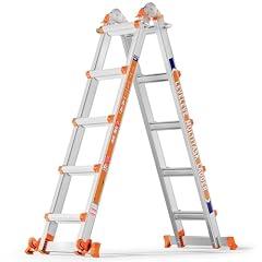 LEVELEVE Telescoping A Frame Ladder 17FT