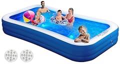 Inflatable Family Swimming Pool with Lights