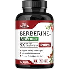 Berberine Supplement 1200mg - Ultra Pure 98% Berberine HCL