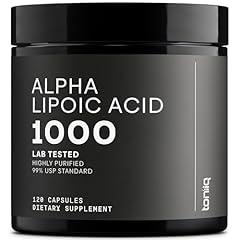 Toniiq Ultra High Strength Alpha Lipoic Acid 1000mg Supplement