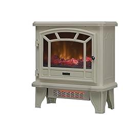 Duraflame Infrared Quartz Electric Fireplace Stove Heater Cream