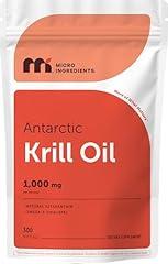 Micro Ingredients Antarctic Krill Oil, 1000mg, 300 Soft-Gels