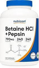 Nutricost Betaine HCl + Pepsin 790mg, 240 Count