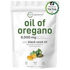 Micro Ingredients Oregano & Black Seed Oil Softgels