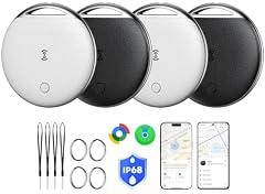 RARVSHD Air Tag for Android, 4-Pack Compatible with Apple Find My