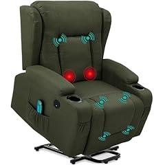Modern Olive Power Lift Recliner Chair