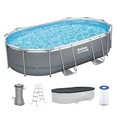 Bestway Power Steel Rectangular Swimming Pool Set