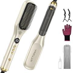 HITTIONA Steam Hair Straightener Brush