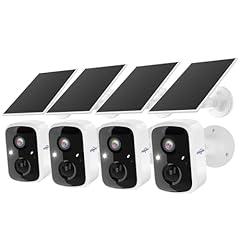 Hiseeu Solar Security Cameras 4 Pack