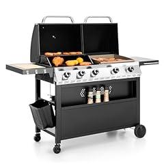 MFSTUDIO 5 Burner Gas Grill and Griddle Combo