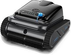 Robotic Pool Cleaner, Upgraded Motor, Powerful Wall-Climbing with Scrubber Brushes, Smart Path Navigation, Cordless Pool Vacuum for Inground Pools up to 2000 Sq.ft