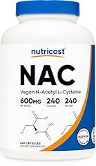 Nutricost N-Acetyl L-Cysteine 600mg, 240 Vegetarian