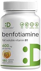 Benfotiamine 600mg Vitamin B1 Supplement