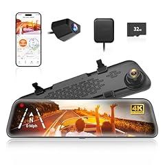 WOLFBOX G840S 12" 4K Mirror Dash Cam