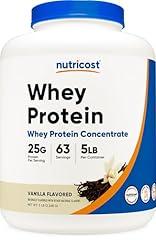 Nutricost Vanilla Whey Protein Powder, 5 Pounds