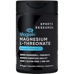 Sports Research Magtein Magnesium L-Threonate 2000mg 90 Count