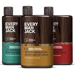 Every Man Jack Men's 2-in-1 Shampoo + Conditioner Variety Pack