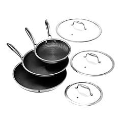 HexClad Hybrid Nonstick Fry Pan Set