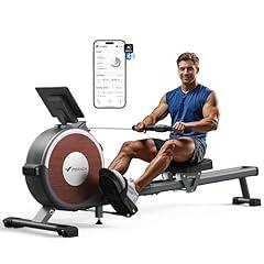 Merach Bluetooth Magnetic Rowing Machine with Dual Slide Rail