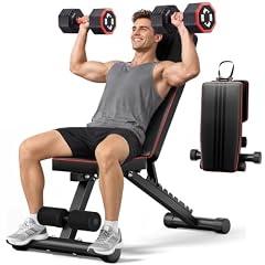 OUNUO Adjustable Weight Bench Black 2.0
