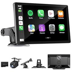 HAUXIY 9" Wireless Carplay Screen with Dash Cam