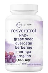 Resveratrol NAD Antioxidant Supplement 3,000mg