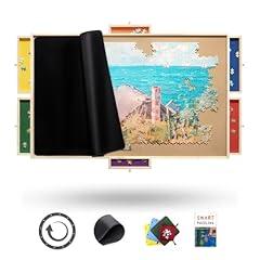 Rnice Rotating Puzzle Board Pro with Drawers