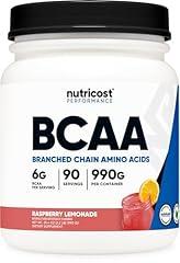 Nutricost BCAA Powder Raspberry Lemonade 90 Servings