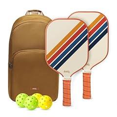 Dinkly Pickleball Paddle Set Retro Twill