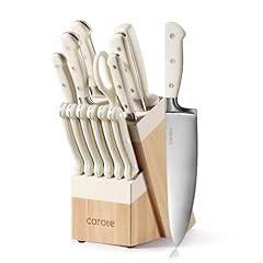 CAROTE 14-Piece High Carbon Stainless Steel Knife Set