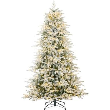 flocked Christmas tree