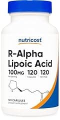 Nutricost R-Alpha Lipoic Acid 100mg, 120 Veggie Capsules