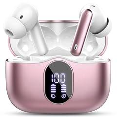 Btootos Bluetooth 5.4 Wireless Earbuds Rose Gold