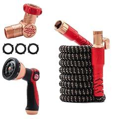Pocket Hose Copper Head Expandable Garden Hose 25 FT