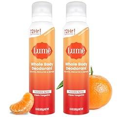 Lume Invisible Spray Deodorant - Clean Tangerine