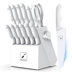 Imarku White Knife Set with Block