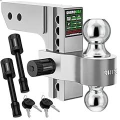 Rhino USA Adjustable Trailer Hitch Silver