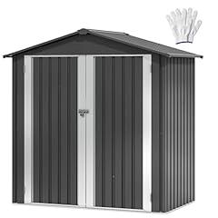 DWVO Outdoor Storage Shed Dark Gray